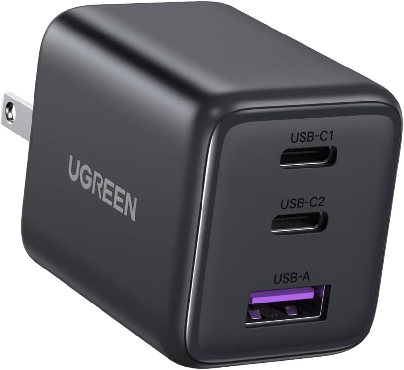 ⚡ UGREEN 45W GaN Fast Charger – Compact Power for Your Everyday Devices | USB-C PD 3.0 Wall Adapter for iPhone, Samsung & More (US Plug)