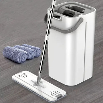 ๐งน๐ง Hands-Free Flat Dust Mop with Bucket