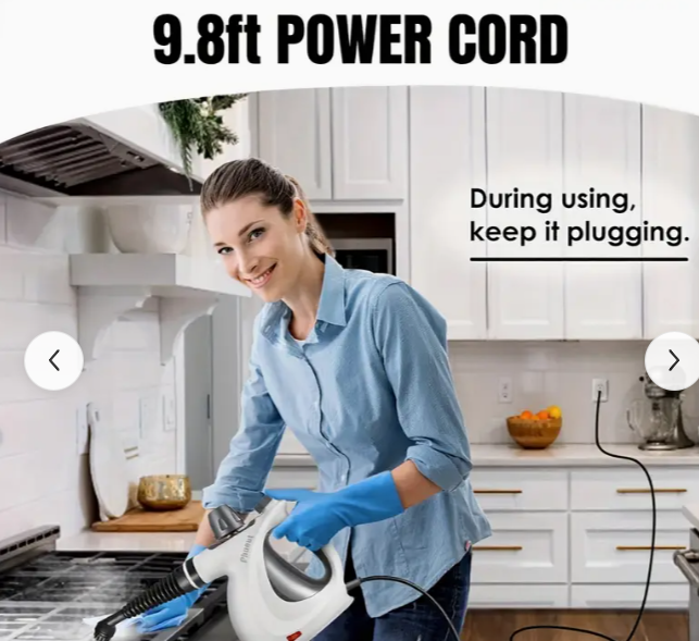 High Power Multi-Surface Steam Cleaner with FREE 12 Accessories