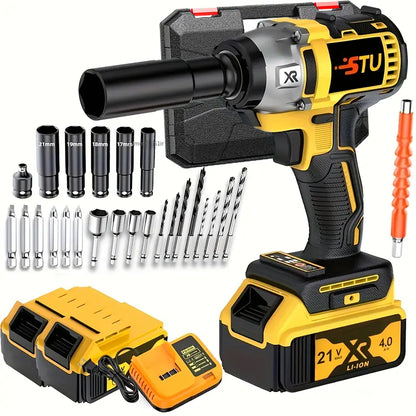 21V Cordless Impact Wrench Kit 🔧⚡