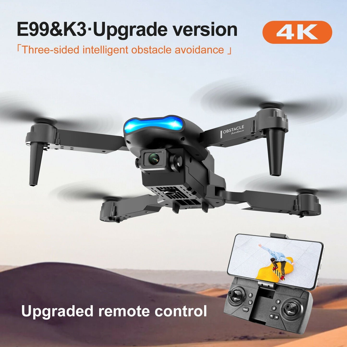 E99 Pro Folding Drone with Altitude Hold