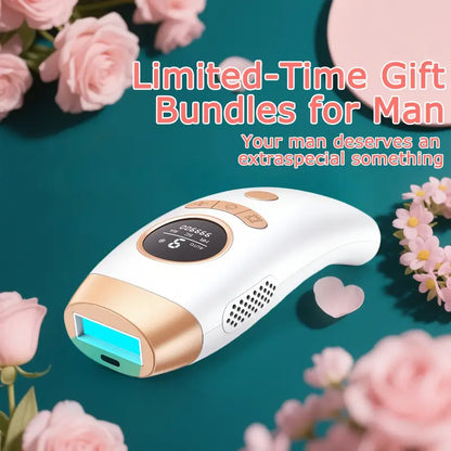 ✨ IPL Hair Removal Device for Women & Men – 999,900 Flashes | Permanent Hair Remover for Face, Arm, Leg, Bikini, and Full Body | Professional Laser Hair Removal at Home