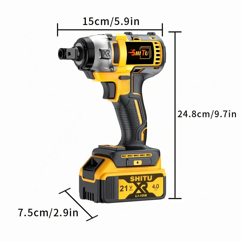 21V Cordless Impact Wrench Kit 🔧⚡