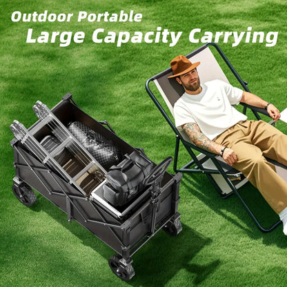 💪 330–650LBS Heavy-Duty Folding Camping Cart 🚙