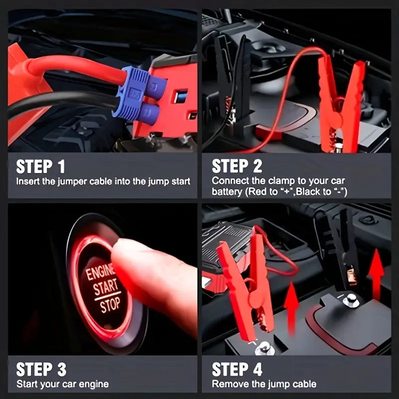 Portable Car Jump Starter & Emergency Power Bank 🔋🚗