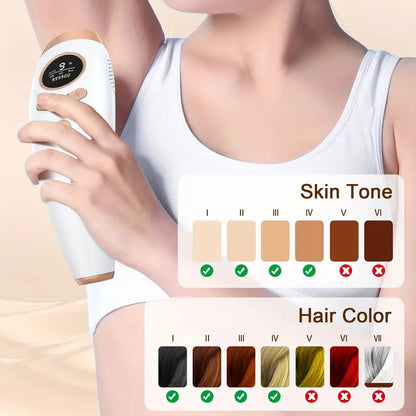 ✨ IPL Hair Removal Device for Women & Men – 999,900 Flashes | Permanent Hair Remover for Face, Arm, Leg, Bikini, and Full Body | Professional Laser Hair Removal at Home