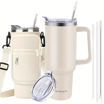 Insulated Tumbler with Handle & Carrier Bag 40 oz