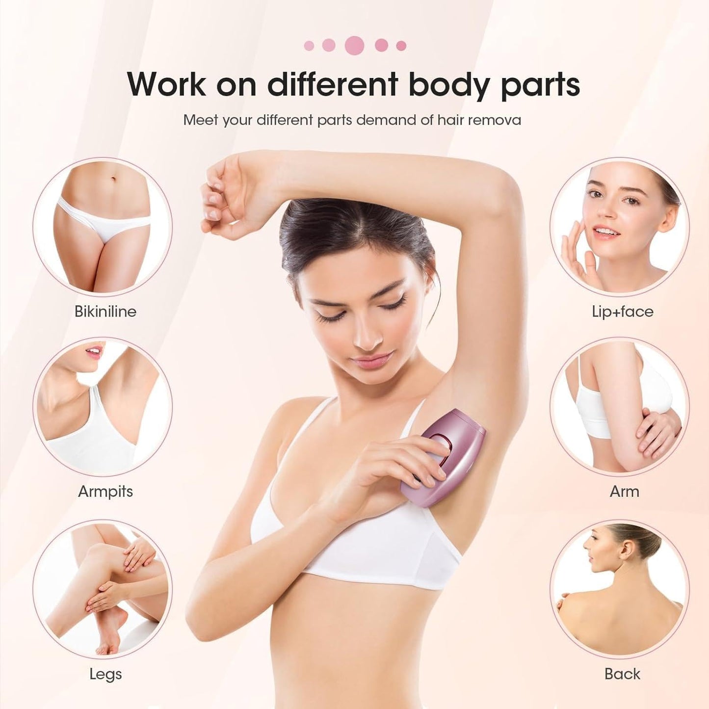 ✨ IPL Hair Removal Device for Women & Men – 999,900 Flashes | Permanent Hair Remover for Face, Arm, Leg, Bikini, and Full Body | Professional Laser Hair Removal at Home