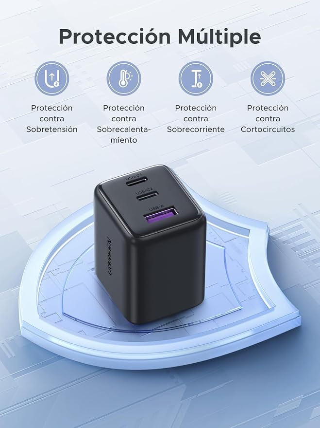 ⚡ UGREEN 45W GaN Fast Charger – Compact Power for Your Everyday Devices | USB-C PD 3.0 Wall Adapter for iPhone, Samsung & More (US Plug)