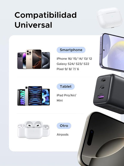 ⚡ UGREEN 45W GaN Fast Charger – Compact Power for Your Everyday Devices | USB-C PD 3.0 Wall Adapter for iPhone, Samsung & More (US Plug)