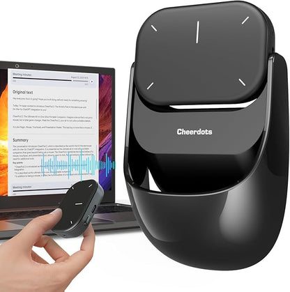 Cheerdots 2 Detachable Air Mouse Wireless Touchpad All-in-one Pocket Recording Enabled Mouse Customized Gaming Mouse
