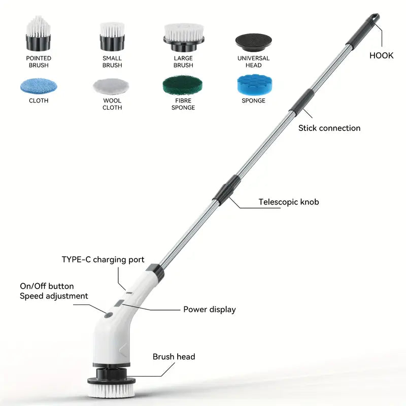 ✨ 2025 Multi-Functional Electric Rotating Cleaning Brush 🧼⚡