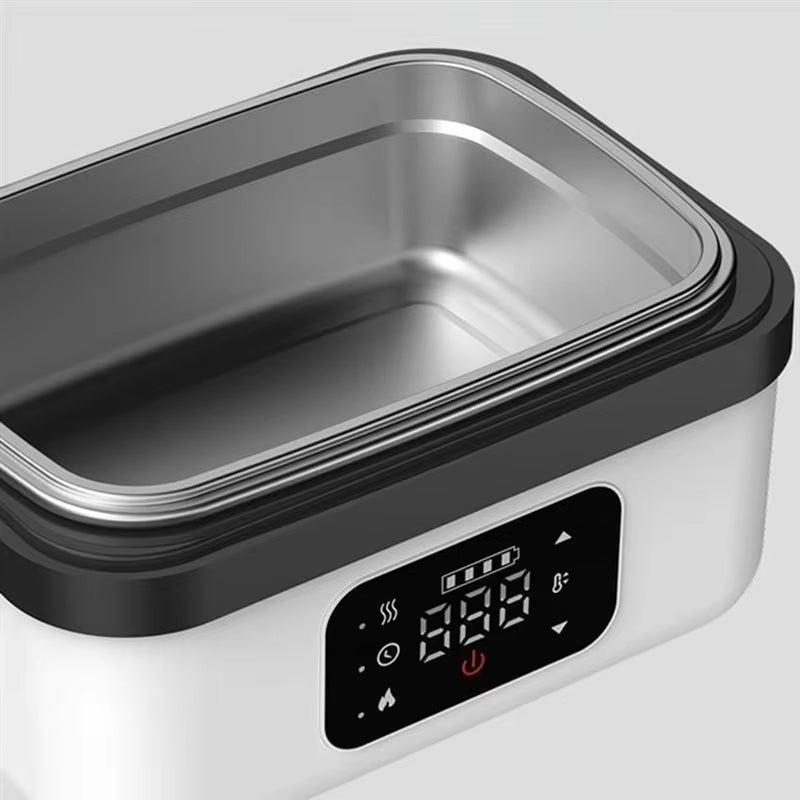 A52Q-Portable 1L Cordless Electric Lunch Box for Adults Self-Heating Food Warmer Suitable for Indoor Outdoor Office Camping UK P