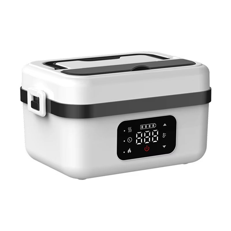 A52Q-Portable 1L Cordless Electric Lunch Box for Adults Self-Heating Food Warmer Suitable for Indoor Outdoor Office Camping UK P