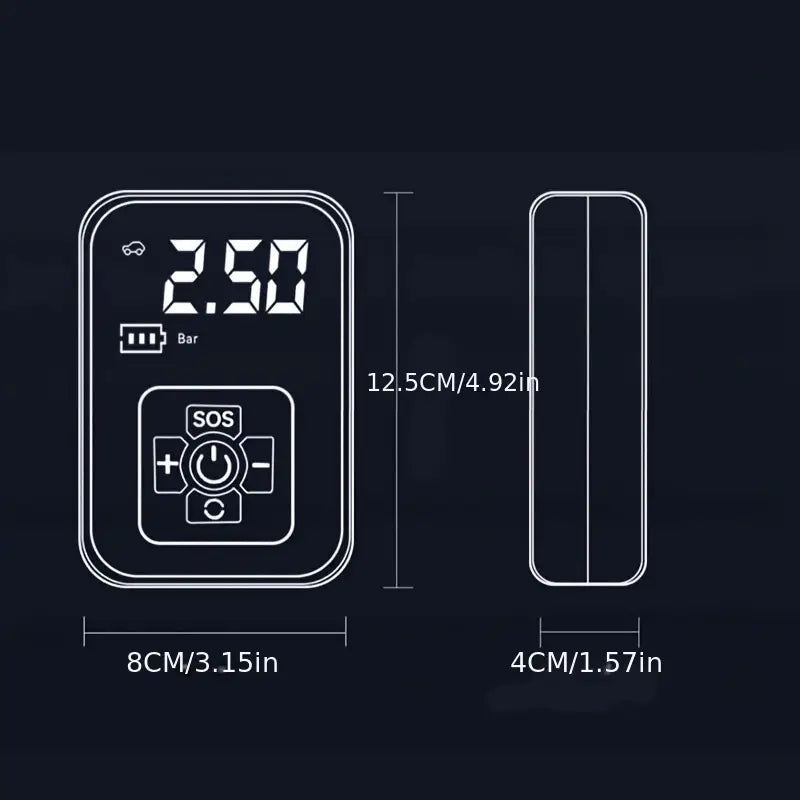Portable Digital Tire Inflator 🚗⚡