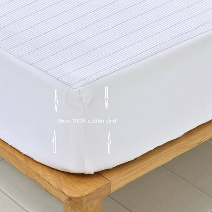 Earthing Fitted Sheet Organic Cotton with Conductive Silver Fiber Grounding Bed Sheet Fitted Sheet for Nature Wellness