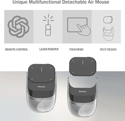 Cheerdots 2 Detachable Air Mouse Wireless Touchpad All-in-one Pocket Recording Enabled Mouse Customized Gaming Mouse