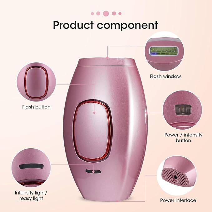 ✨ IPL Hair Removal Device for Women & Men – 999,900 Flashes | Permanent Hair Remover for Face, Arm, Leg, Bikini, and Full Body | Professional Laser Hair Removal at Home