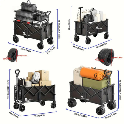 💪 330–650LBS Heavy-Duty Folding Camping Cart 🚙