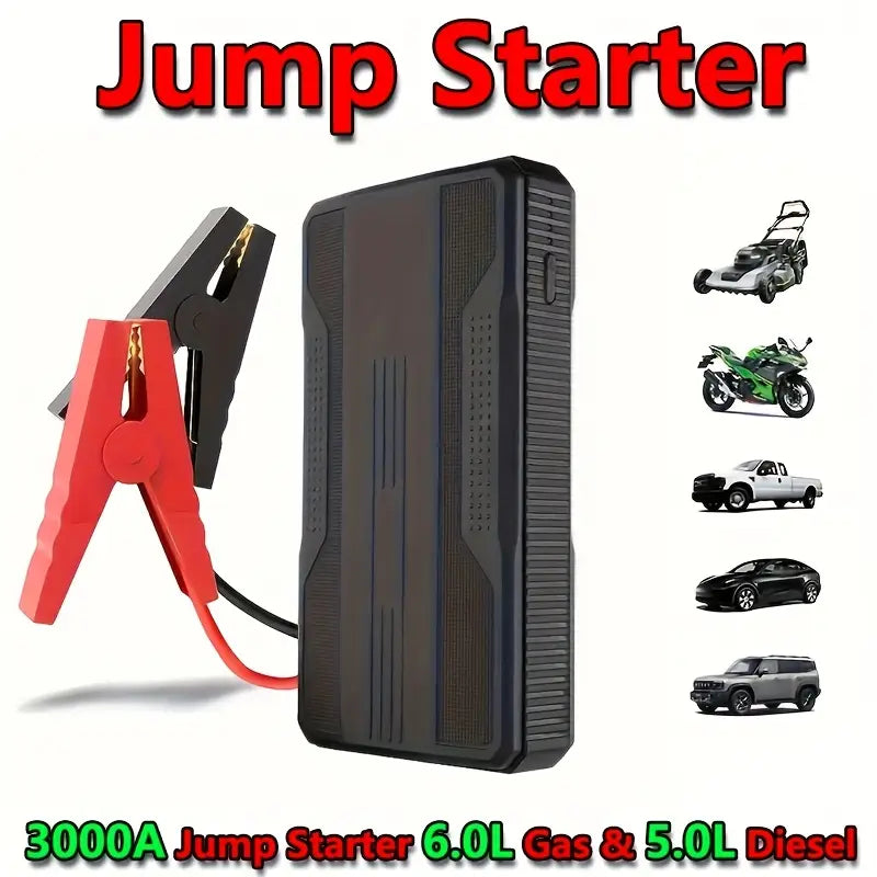 Portable Car Jump Starter & Emergency Power Bank 🔋🚗