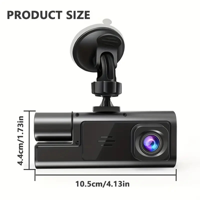 🚘🎥 1080P Triple Camera Dash Cam