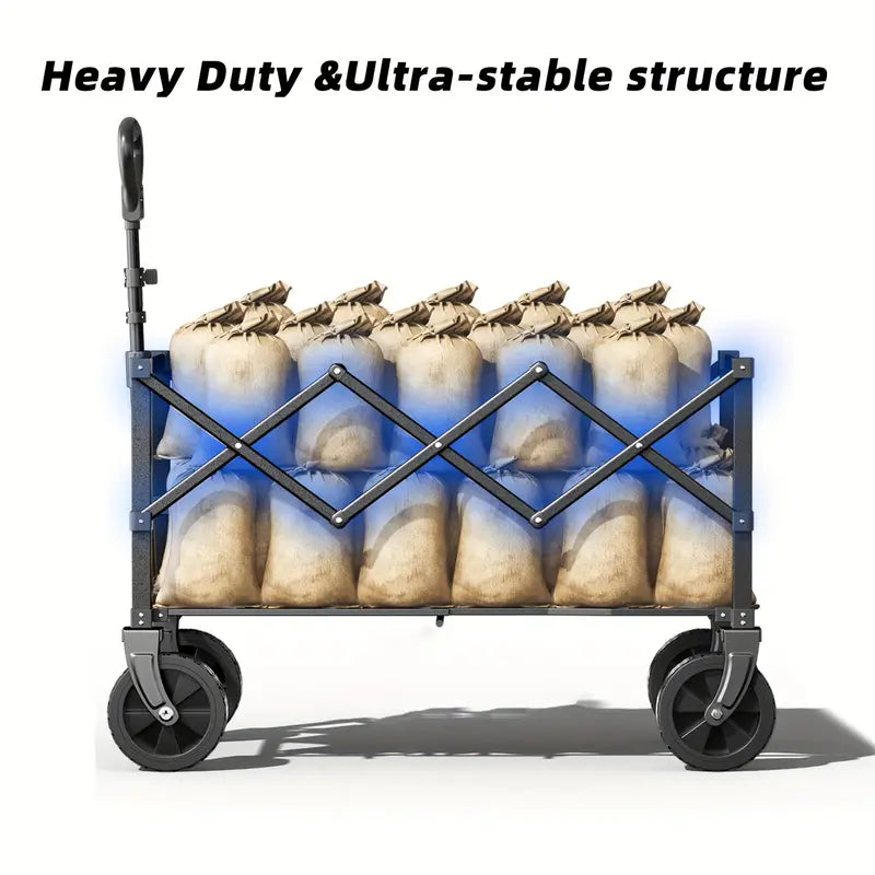💪 330–650LBS Heavy-Duty Folding Camping Cart 🚙