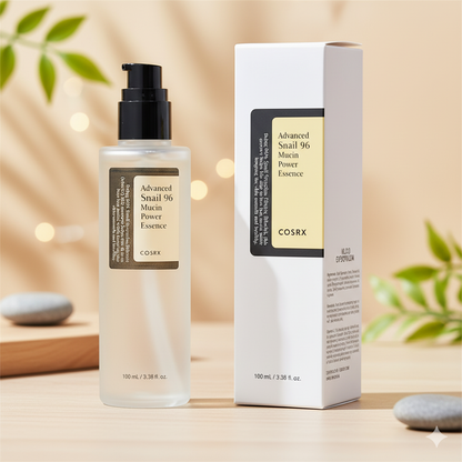 96% Snail Mucin Serum, Hydrating & Repairing, Ideal for All Skin Types