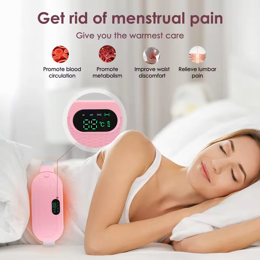 Menstrual Period Pain Relief Device | 5-Level Heating Pad Eletric Massager Abdominal Vibrator for Women Physiotherapy Belly Warmer