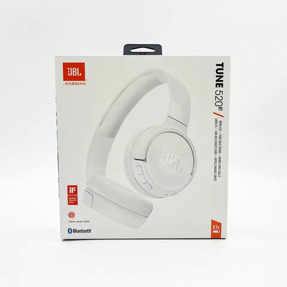 J.B.L Tune 520BT wireless in-ear headphones, compatible with Bluetooth 5.3, deep bass, foldable headphones with microphone