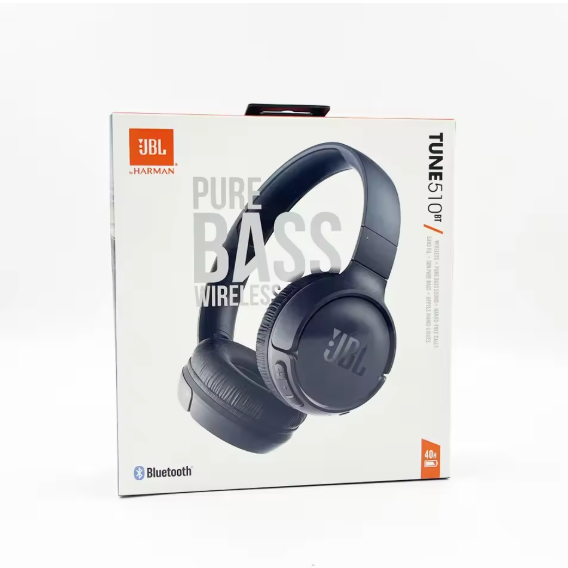 🎧 Tune 510BT Wireless Bluetooth Headphones – PureBass Sound | Fast Charging | Long Battery Life | Lightweight On-Ear Headset for Music, Calls & Sports