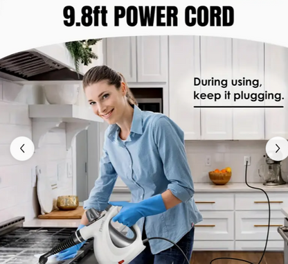 High Power Multi-Surface Steam Cleaner with FREE 12 Accessories