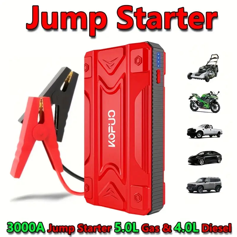 Portable Car Jump Starter & Emergency Power Bank 🔋🚗