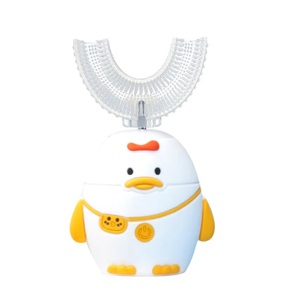 360° Sonic Electric Toothbrush U Shape Rechargeable for Kids Children Automatic Silicone Tooth Brush Smart Timer Blue Light IPX7