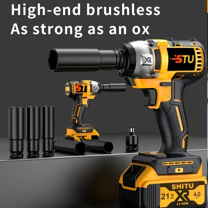 21V Cordless Impact Wrench Kit 🔧⚡