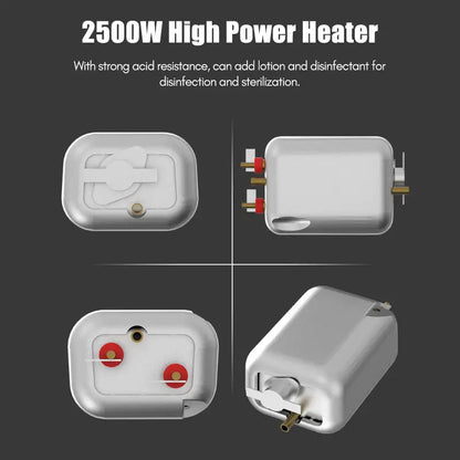 2500W Portable Handheld Steam Cleaner High Temperature Pressurized Steam Cleaning Machine with Brush Heads and Gloves for Kitchen Furniture Bathroom Car