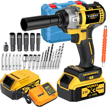 21V Cordless Impact Wrench Kit 🔧⚡
