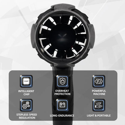 Blower Turbo Fan with Large Battery | 2 batteries |  charger |  Best for Ice Mud Leaf Sand work