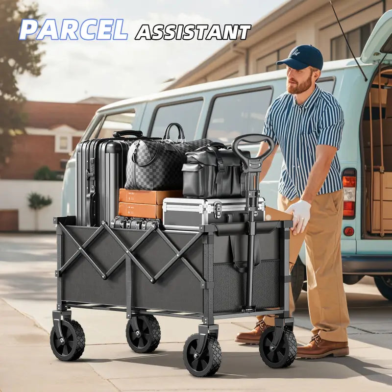 💪 330–650LBS Heavy-Duty Folding Camping Cart 🚙