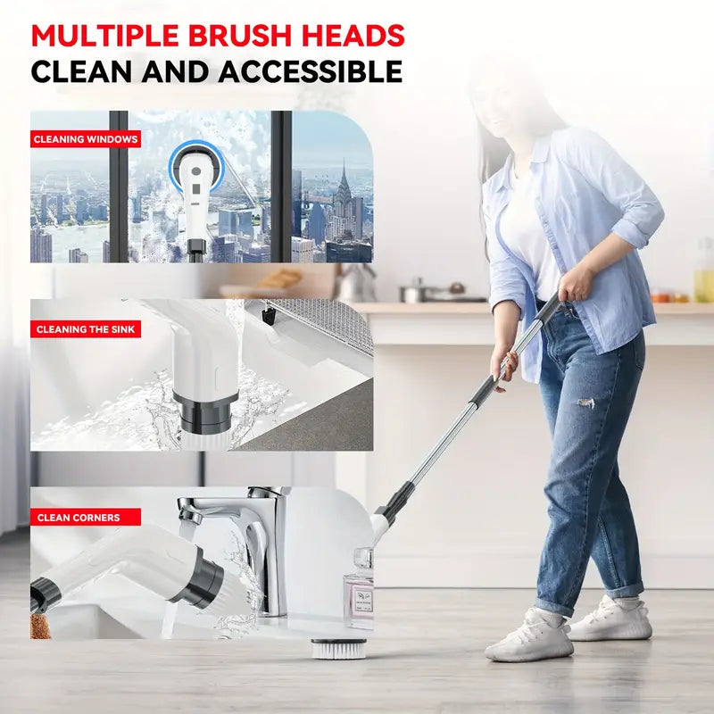 ✨ 2025 Multi-Functional Electric Rotating Cleaning Brush 🧼⚡