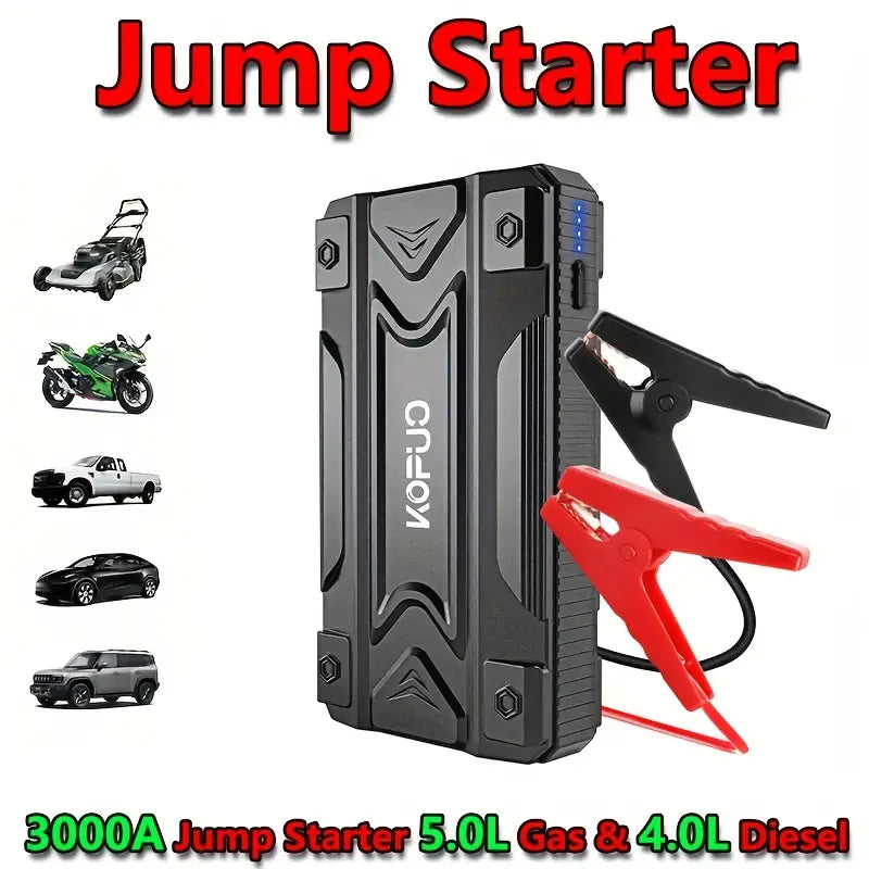 Portable Car Jump Starter & Emergency Power Bank 🔋🚗