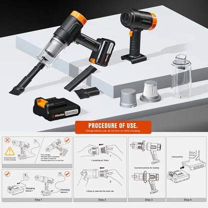 2025 Upgraded Wireless Car Vacuum Cleaner 🚗✨