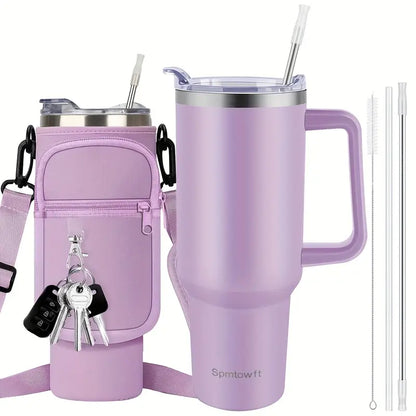 Insulated Tumbler with Handle & Carrier Bag 40 oz