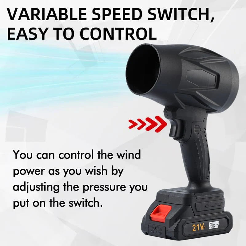 Blower Turbo Fan with Large Battery | 2 batteries |  charger |  Best for Ice Mud Leaf Sand work