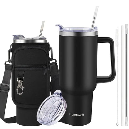 Insulated Tumbler with Handle & Carrier Bag 40 oz