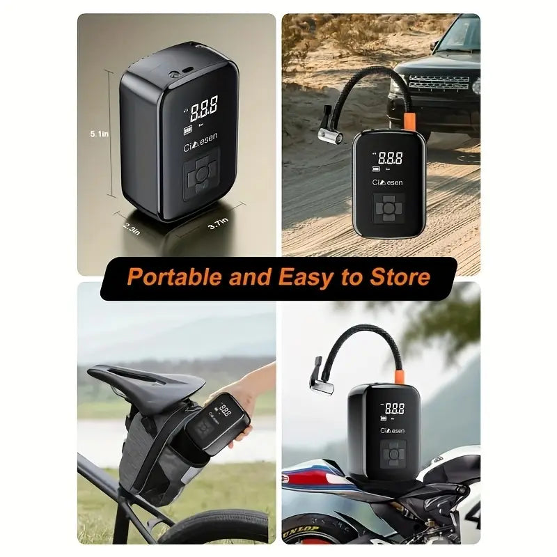 Portable Digital Tire Inflator 🚗⚡