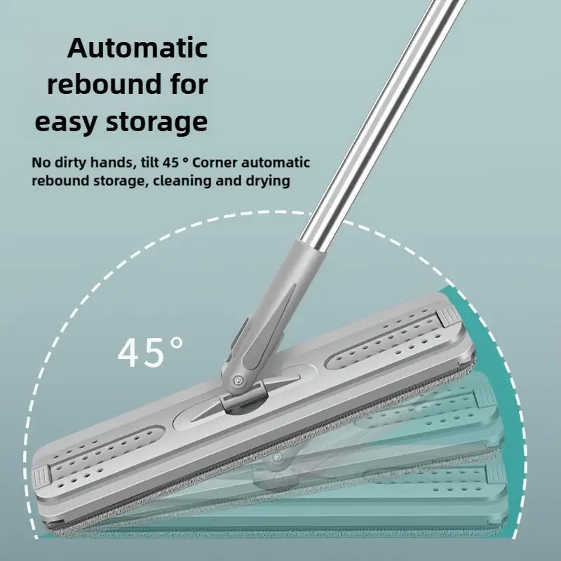 🧹💧 Hands-Free Flat Dust Mop with Bucket