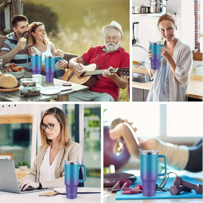 Insulated Tumbler with Handle & Carrier Bag 40 oz