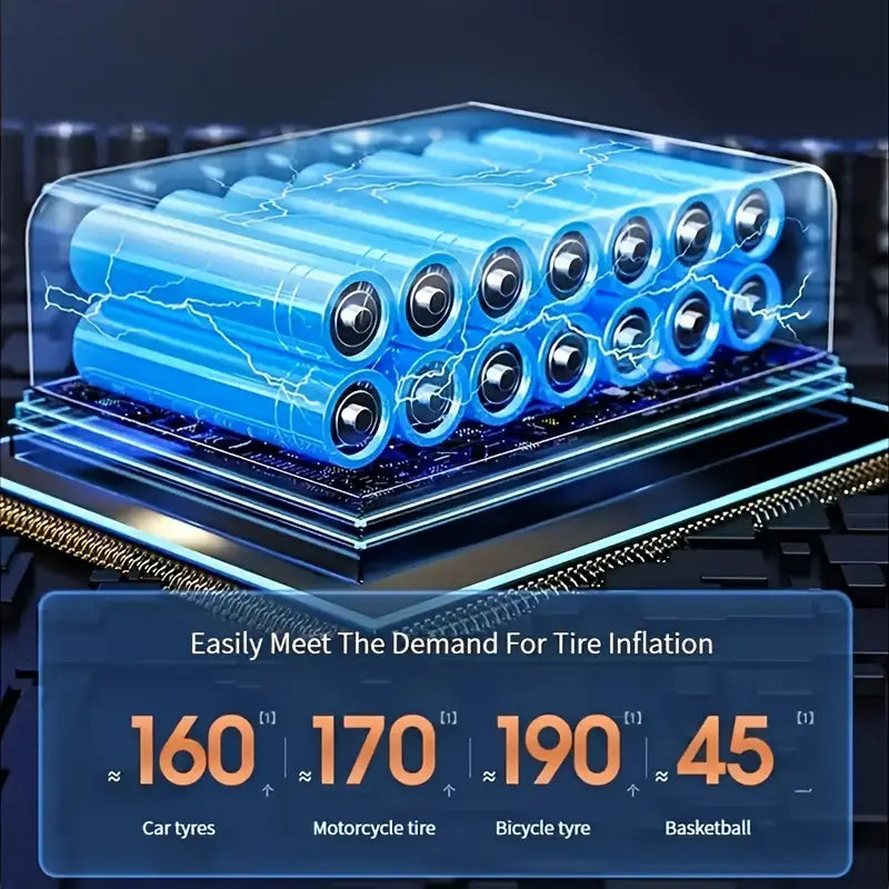 Portable Digital Tire Inflator 🚗⚡