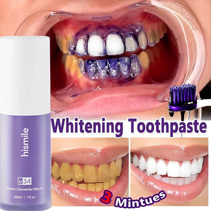 30ml Purple Teeth Whitening Purple White Teeth For Pain Sensitive Teeth Teeth Whitening