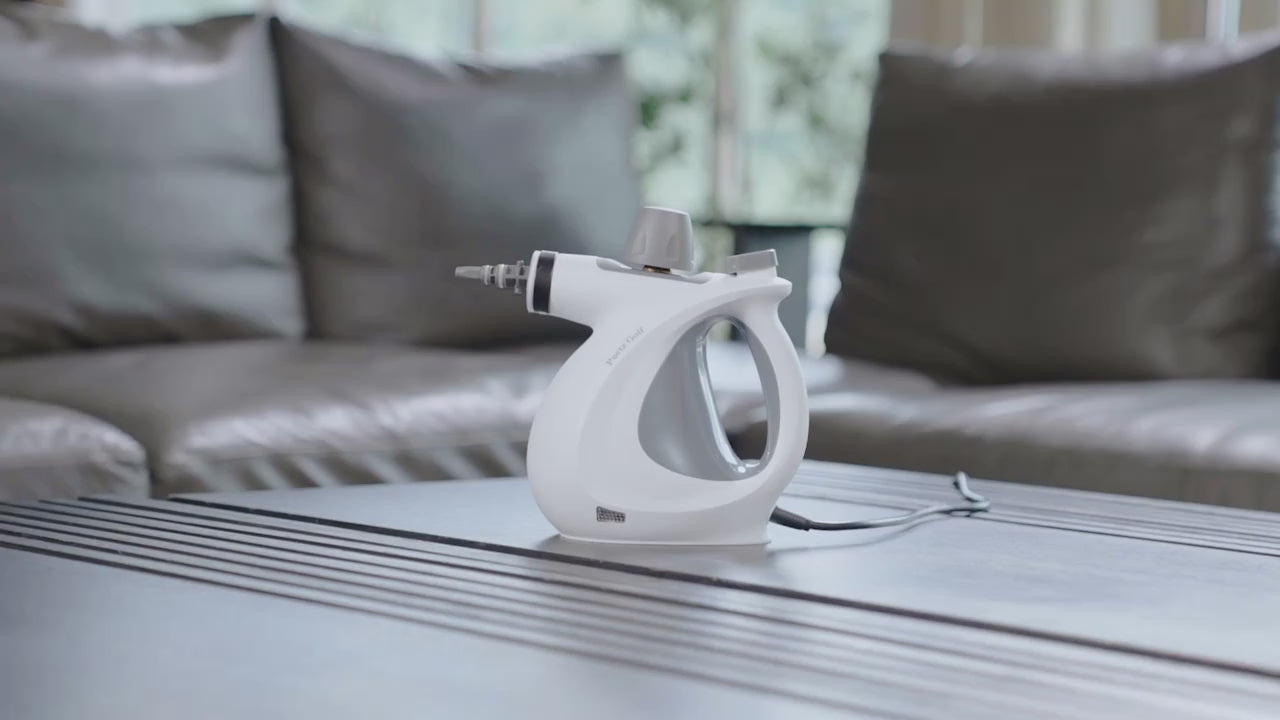 Multi-Surface Natural Steam Cleaner with 12 Accessories: Portable Power for Home